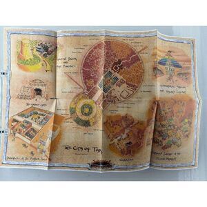 Dungeon & Dragons 2nd Edition Dark Sun 1991 City of Tyr Map ONLY- 31" × 21"